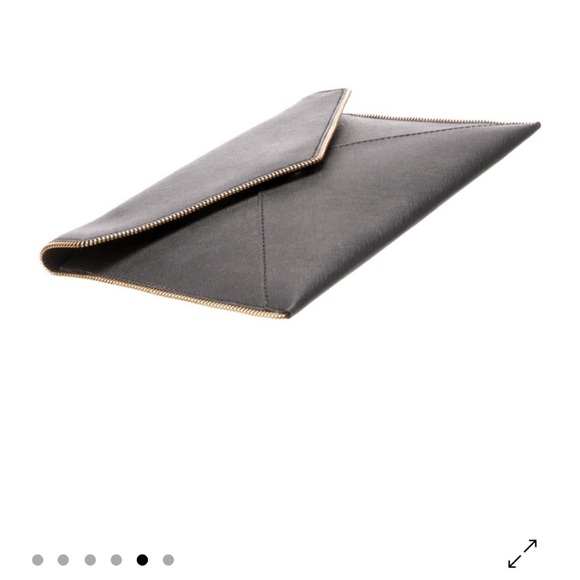 Rebecca Minkoff Clutch black with gold hardware - Picture 4 of 16